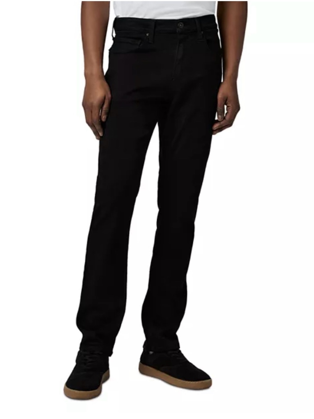 PAIGE Men's Slim Straight Jeans in Black